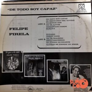 Disco de Vinilo Felipe Pirela - De Todo Soy Capaz Vinyl Record