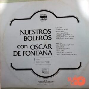 Disco de Vinilo Oscar De Fontana - Nuestros Boleros Con Oscar De Fontana Vinyl Record