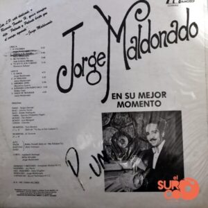 Disco de Vinilo Jorge Maldonado - En Su Mejor Momento Vinyl Record