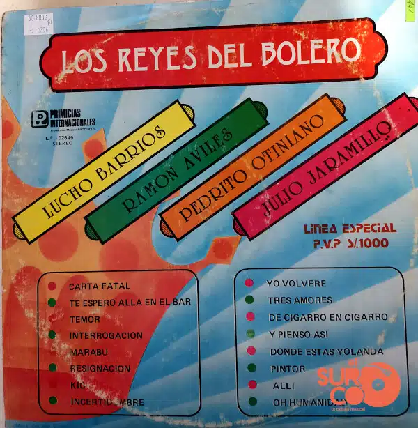 Disco de Vinilo Varios - Los Reyes Del Bolero Vinyl Record