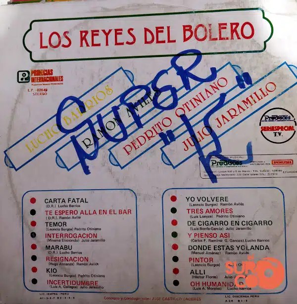 Disco de Vinilo Varios - Los Reyes Del Bolero Vinyl Record