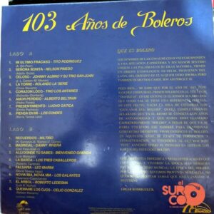 Disco de Vinilo Varios - Los 103 Años Del Bolero Vinyl Record