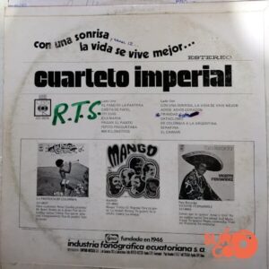 Disco de Vinilo Cuarteto Imperial - Con Una Sonrisa La Vida Se Vive Mejor Vinyl Record