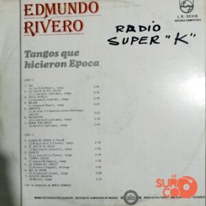 Disco de Vinilo Edmundo Rivero - Tangos Que Hicieron Época Vinyl Record
