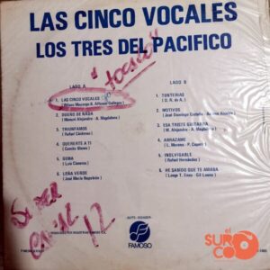 Disco de Vinilo Los Tres Del Pacífico - Las Cinco Vocales Vinyl Record
