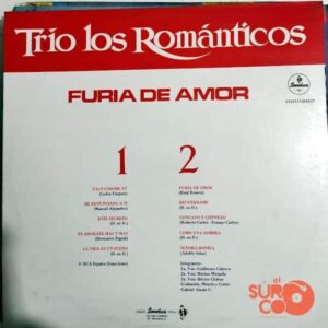 Disco de Vinilo Trío Los Románticos - Furia De Amor Vinyl Record