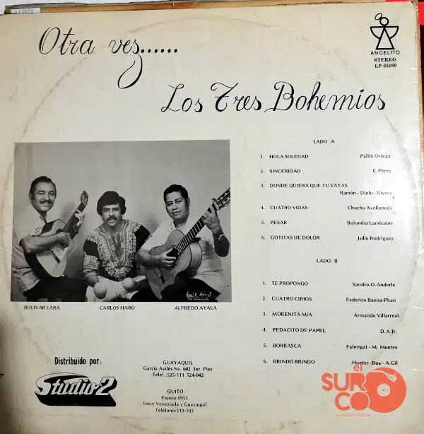 Disco de Vinilo Los Tres Bohemios - Otra Vez Los Tres Bohemios Vinyl Record