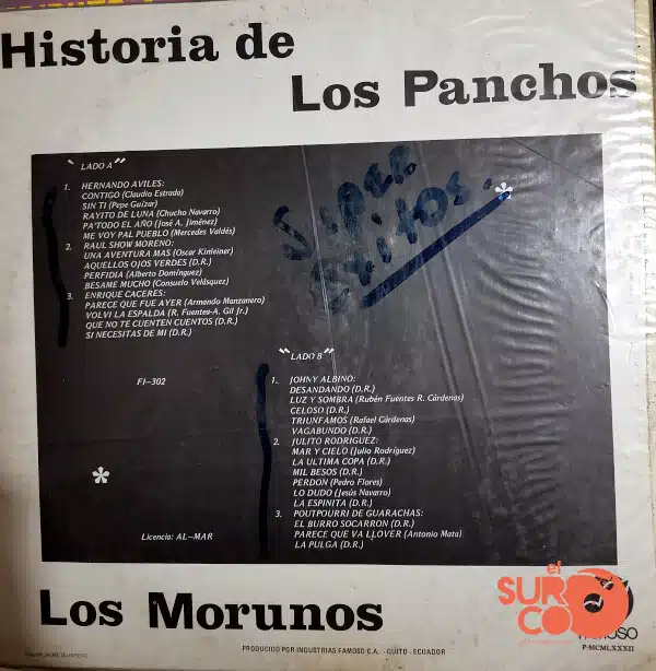 Disco de Vinilo Los Morunos - Historia De Los Panchos Vinyl Record