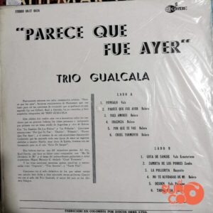 Disco de Vinilo Trío Gualcala - Parece Que Fue Ayer Vinyl Record