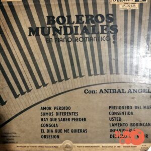 Disco de Vinilo Aníbal Angel - Boleros Mundiales En Piano Romántico Vinyl Record
