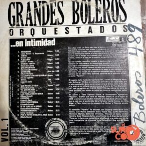 Disco de Vinilo Orquesta La Romántica - Grandes Boleros Orquestados En Intimidad Vinyl Record