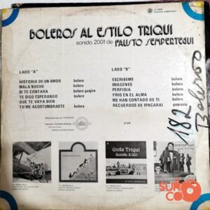 Disco de Vinilo Fausto Sempértegui - Boleros Estilo Triqui Vinyl Record
