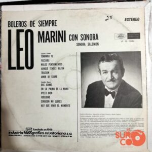 Disco de Vinilo Leo Marini - Boleros De Siempre Vinyl Record