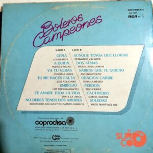 Disco de Vinilo Varios - Boleros Campeones Vinyl Record