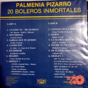 Disco de Vinilo Palmenia Pizarro - 20 Boleros Inmortales Vinyl Record