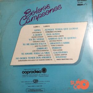 Disco de Vinilo Varios - Boleros Campeones Vinyl Record