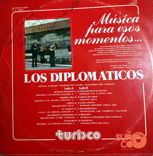 Disco de Vinilo Trío Los Diplomáticos - Trío Los Diplomáticos Vinyl Record