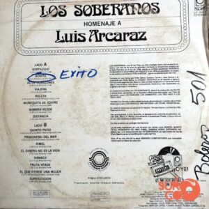 Disco de Vinilo Los Soberanos - Los Soberanos Homenaje A Luis Arcaraz Vinyl Record