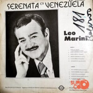 Disco de Vinilo Leo Marini - Serenata En Venezuela Vinyl Record