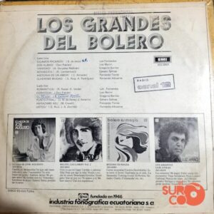Disco de Vinilo Varios - Los Grandes Del Bolero Vinyl Record