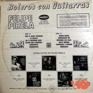Disco de Vinilo Felipe Pirela - Boleros Con Guitarras Vinyl Record