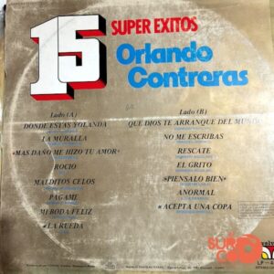 Disco de Vinilo Orlando Contreras - 15 Súper Éxitos Vinyl Record