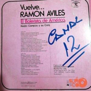 Disco de Vinilo Ramón Avilés - Vuelve Ramón Avilés El Bolerista De América Vinyl Record