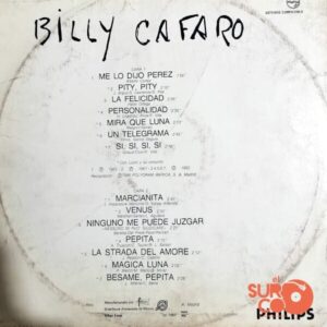 Disco de Vinilo Billy Cafaro - Billy Cafaro Vinyl Record