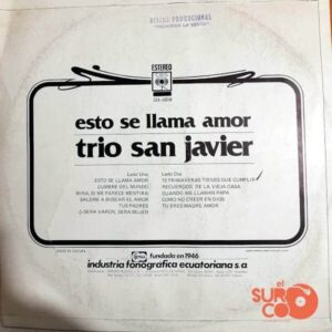 Disco de Vinilo Trío San Javier - Esto Se Llama Amor Vinyl Record