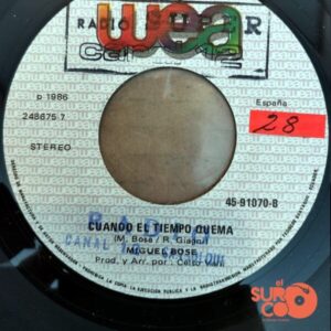 Disco de Vinilo Miguel Bosé - Nena / Cuando El Tiempo Quema Vinyl Record