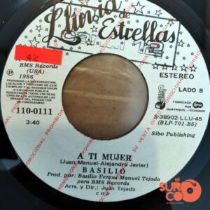 Disco de Vinilo Basilio - Vivir Lo Nuestro / A Ti Mujer (Promocional) Vinyl Record