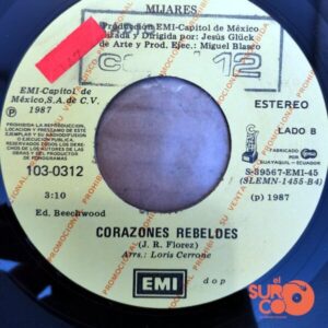 Disco de Vinilo Manuel Mijares - No Se Murió El Amor / Corazones Rebeldes (Promocional) Vinyl Record