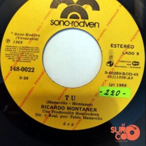 Disco de Vinilo Ricardo Montaner - Tan Enamorados / Tu (Promocional) Vinyl Record