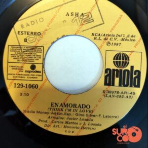 Disco de Vinilo Asha - Enamorado / El Recuerdo De Ti (Promocional) Vinyl Record