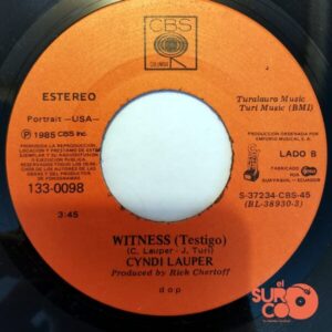 Disco de Vinilo Cyndi Lauper - She Bop / Witness Vinyl Record