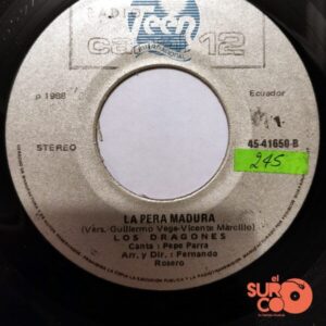 Disco de Vinilo Los Dragones - Difícil Olvidar / La Pera Madura Vinyl Record