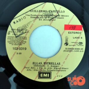 Disco de Vinilo Guillermo Capetillo - Aburrido Y Solo / Ellas , Estrellas Vinyl Record