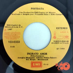 Postdata - Ingrato Amor / Suma De Dos Vinilo