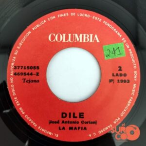 Disco de Vinilo La Mafia - Me Estoy Enamorando / Dile Vinyl Record