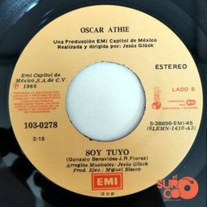 Disco de Vinilo Oscar Athie - Caso Perdido / Soy Tuyo Vinyl Record