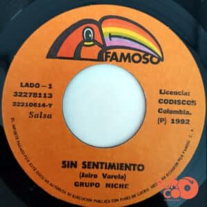 Grupo Niche - Sin Sentimiento / Se Pareció Tanto A Ti Vinilo