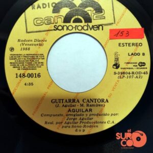 Disco de Vinilo Jorge Aguilar - Ella / Guitarra Cantora (Promocional) Vinyl Record