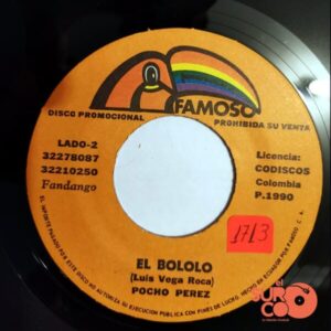 Disco de Vinilo Pocho Pérez - La Plata No Alcanza / El Bololo (Promocional) Vinyl Record