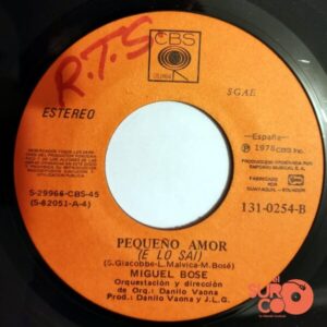 Disco de Vinilo Miguel Bosé - Amor Mío, Como Estás? / Pequeño Amor Vinyl Record