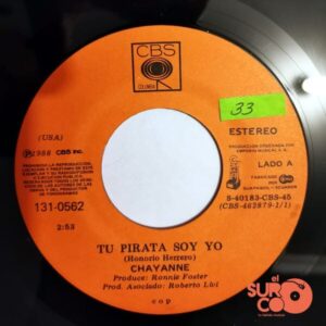 Disco de Vinilo Chayanne - Tu Pirata Soy Yo / Fantasías Vinyl Record