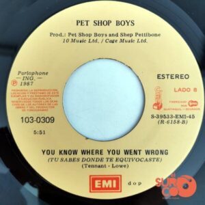 Disco de Vinilo Pet Shop Boys - It's A Sin / You Know Where You Went Wrong Vinyl Record
