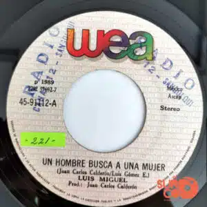 Disco de Vinilo Luis Miguel - Un Hombre Busca Una Mujer / Pupilas De Gato Vinyl Record