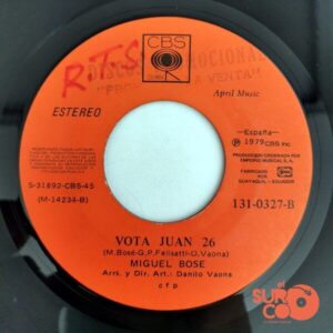 Disco de Vinilo Miguel Bosé - Super Superman / Vota Juan 26 Vinyl Record