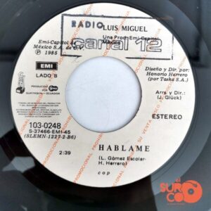 Disco de Vinilo Luis Miguel - Los Muchachos De Hoy / Háblame (Promocional) Vinyl Record