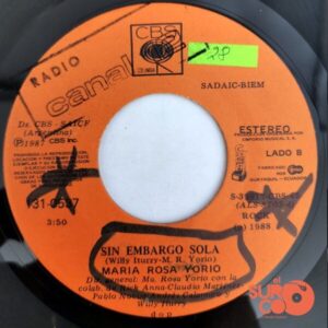 Disco de Vinilo Maria Rosa Yorio - Rodillas / Sin Embargo Sola Vinyl Record
